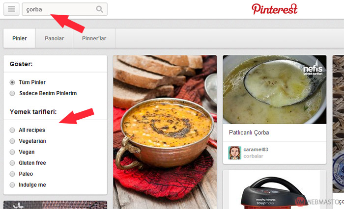 pinterest yemek tarifleri