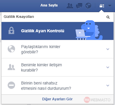 Facebook Gizlilik Ayarı Kontrolü