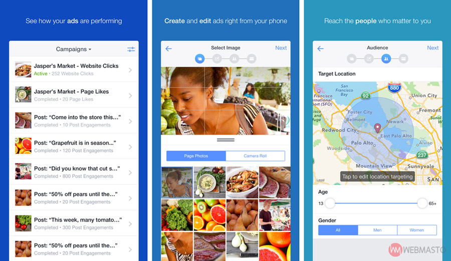 Facebook Ads Manager uygulaması