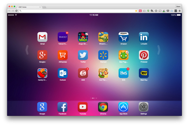 iOS 7 New Tab