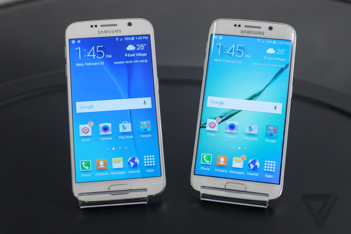 Galaxy S6 ve S6 Edge (Kaynak: The Verge)