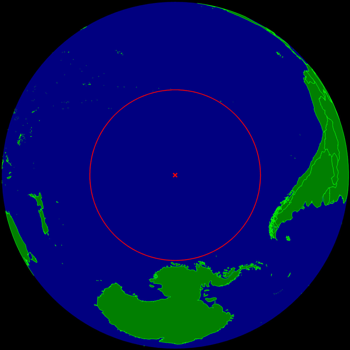 Pacific pole of inaccessibility