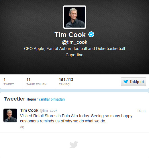Tim Cook Twitter