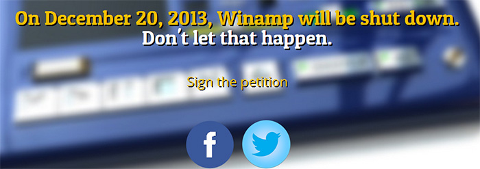 winamp imza kampanyası
