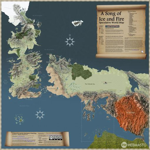 Game of Thrones haritası