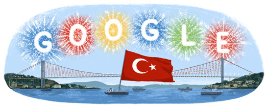Google Cumhuriyet Bayramı doodle