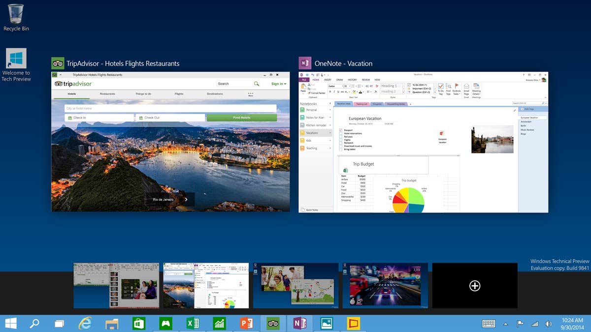 Windows 10 - Çoklu masaüstü