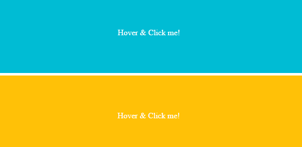 Hover and Click Effect
