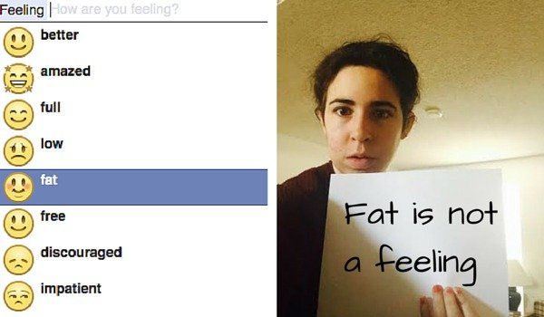 Facebook "Şişman hissediyor" ifadesi imza kampanyası